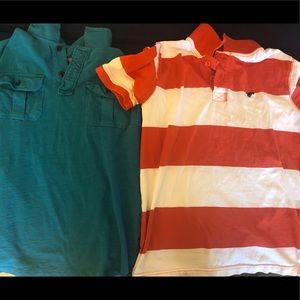Boys button-down short sleeve shirts